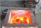 cuisson raku en cours
